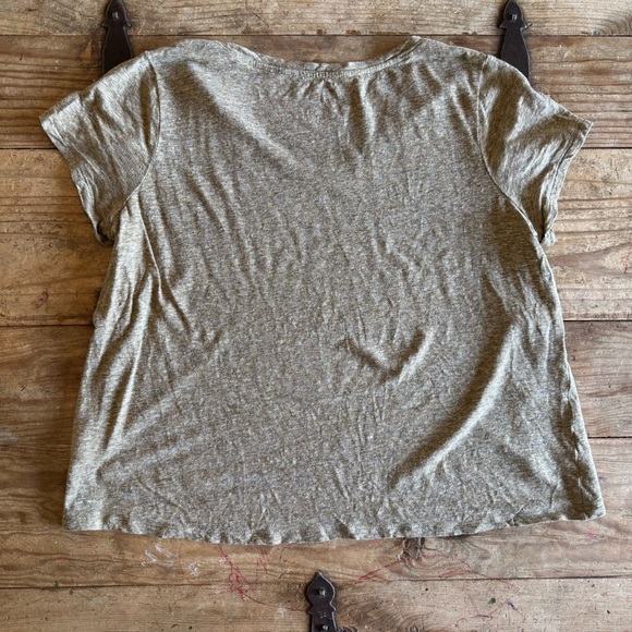 LINEN BLEND TEE - Picture 3 of 3